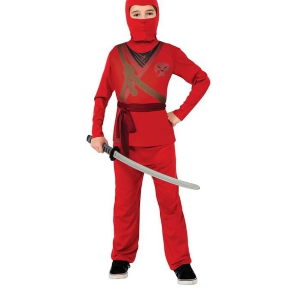 Rubies brand red ninja costumes for kids - Picture 3 of 3